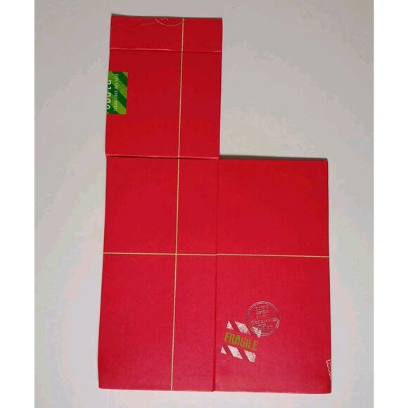 Bath & Body Works EMPTY Gift Box Christmas Red Magnetic Lid 9"H x 4.5" x 4.5" - Picture 3 of 15